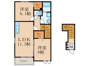 アンジュＢ棟の物件間取画像